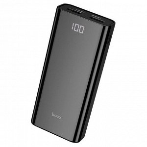 Резервный аккумулятор Hoco J45 Elegant shel Black10000 mAh 2USB + Type-C (2A)