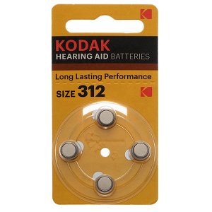 Батарейка KODAK ZA312 (для слуховых аппаратов)