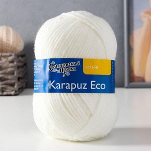 Пряжа Karapuz Eco (КарапузЭко) 90% акрил, 10% капрон 125м/50гр белый (179)