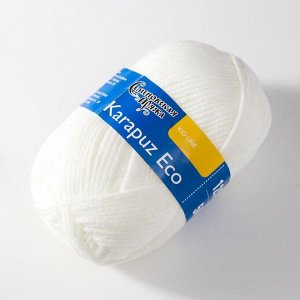 Пряжа Karapuz Eco (КарапузЭко) 90% акрил, 10% капрон 125м/50гр белый (179)