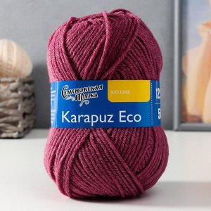 Пряжа Karapuz Eco (КарапузЭко) 90% акрил, 10% капрон 125м/50гр бруснич (51)