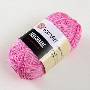 Пряжа "Macrame Макраме" 100% полиэстер 130м/90гр (147 св.розовый)