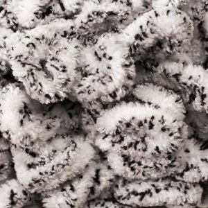 Плюшевая пряжа для вязания руками ALIZE, Puffy, 100% микрополиэстер, 9 м/100 г, (686 белый леопард)