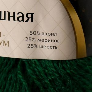 Пряжа "Воздушная" 25%меринос. шерсть, 25%шерсть, 50%акрил 370м/100гр (110 зеленый)