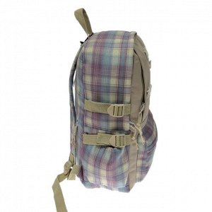 Оверсайз рюкзак Cute Cell A4 из износостойкой ткани пурпурно-серо-голубого цвета.