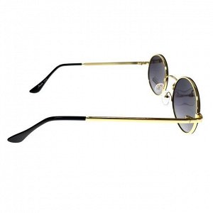 Стильные женские очки Omnia Time вайфареры с овальными линзами и золотистой оправой.
