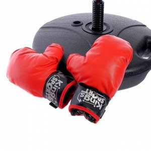 Набор для бокса «Нокдаун», напольная груша, перчатки, 81-120 см, уценка (помята упаковка)