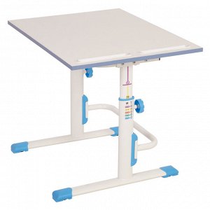 РАСТУЩАЯ ПАРТА-ТРАНСФОРМЕР POLINI KIDS SIMPLE М1 75Х55 СМ, БЕЛЫЙ-СИНИЙ