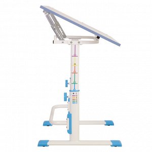 РАСТУЩАЯ ПАРТА-ТРАНСФОРМЕР POLINI KIDS SIMPLE М1 75Х55 СМ, БЕЛЫЙ-СИНИЙ