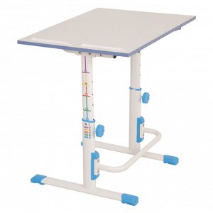 РАСТУЩАЯ ПАРТА-ТРАНСФОРМЕР POLINI KIDS SIMPLE М1 75Х55 СМ, БЕЛЫЙ-СИНИЙ