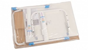 РАСТУЩАЯ ПАРТА-ТРАНСФОРМЕР POLINI KIDS SIMPLE М1 75Х55 СМ, БЕЛЫЙ-СИНИЙ