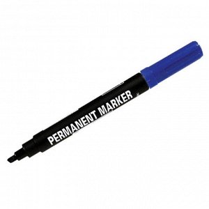 Маркер перманентный Centropen "8576" синий, скошенный, 1-4,6мм