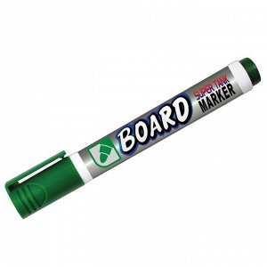 Маркер для белых досок Crown "Multi Board" зеленый, пулевидный, 3мм