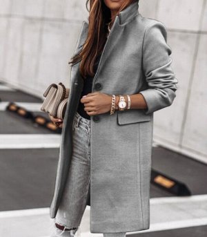 Пальто, серый
