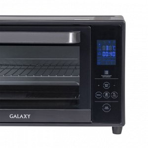Мини-печь Galaxy GL 2623  Мини-печь объем 28л , мощность 1600 Вт, 7 программ работы духовки, дверца из жаропрочного стекла, функция конвекции, цифровой дисплей, электронное управление, четыре  нагрева