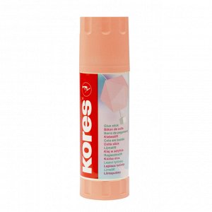 Клей-карандаш 40г Kores Pastel ассорти:розовый, желтый, фиолетовы...