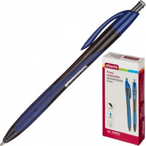 Ручка шариковая автоматическая Attache Eclipse, маслян, син. стер...