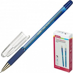 Ручка шариковая неавтоматическая Attache Goldy, 0,3мм, син, масл,...