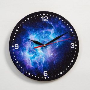 Часы настенные, серия: Интерьер, "Космос", 24  см, в ассортименте  стрелки