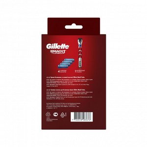 Бритва GILLETTE  MACH3 с 1 Кассетой + MACH3 TURBO сменные кассеты для бритья 3шт