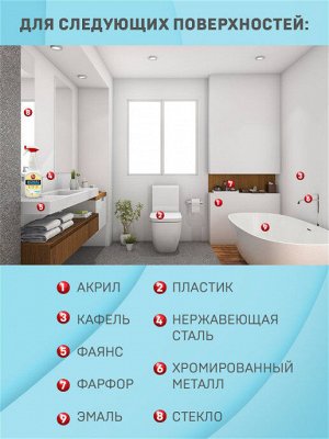 Bagi Premium®️ ШУМАНИТ ДЛЯ ЧИСТКИ САНТЕХНИКИ, 500 мл