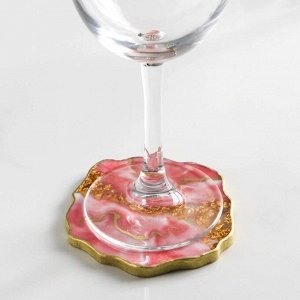 Подставка под бокал «Розовая нежность», 9 см