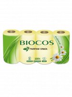 BioCos Туалетная с ароматом ромашки, уп. 8 рулонов*8