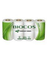 BioCos Туалетная бумага 2х сл., уп.8 рулонов*6