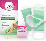 VEET Восковые полоски для сухой кожи c технологией Easy Gel-wax 12шт