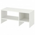 BAGGEBO БАГГЕБО | Тумба под ТВ, белый | 90x35x40 см