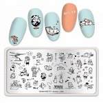 Пластина для стемпинга Born Pretty  Animal L006