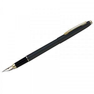 Ручка подар перьевая "Luxor Sterling" 0,8мм синяя, корпус черный+золото 1/10 арт. 8211
