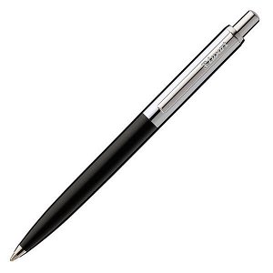 Ручка подар шарик "Luxor Star" 1.0 мм автомат, синяя, корпус черный/хром арт. 1125