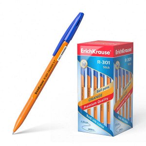 Ручка шарик "ErichKrause Orange Stick R-301" 0.7мм синяя 1/50 арт. ЕК-43194