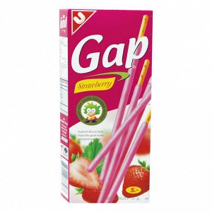 Бисквитные палочки                        в клубничной глазури                                            "Gap Milk", 23 g.