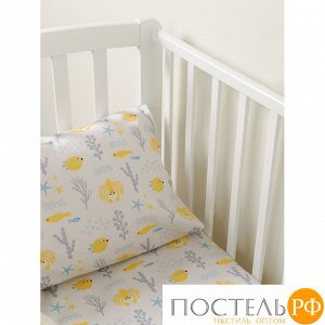 Tkano TK20-KIDS-SH0011 Простыня из сатина с принтом Oceania world из коллекции Tiny world, 160х270 см