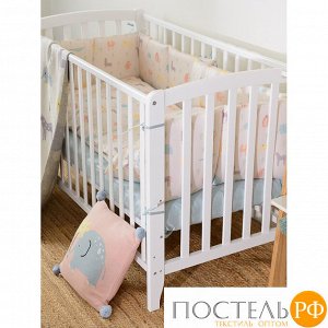 TK20-KIDS-FS0001 Простыня на резинке детская из сатина голубого цвета из коллекции Essential, 60х120х20 см