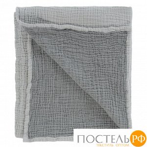 Одеяло из жатого хлопка серого цвета из коллекции Essential 90x120 см всесезонное