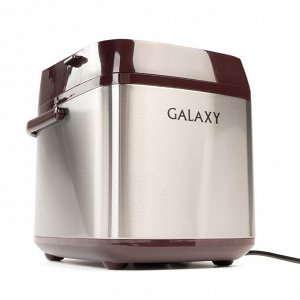 Хлебопечь Galaxy GL 2700  Хлебопечь 600 Вт, жидкокристаллический дисплей , 19 программ приготовления, электронное управление, вес выпечки: 500 и 750 г, 3 степени поджаривания корочки, отложенный старт