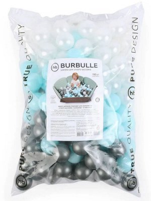 HAPPY BABY Шарики для сухого бассейна BURBULLE/grey