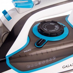 Утюг Galaxy GL 6107  Утюг 2800 Вт, керамическое покрытие подошвы, уплотнитель крышки резервуара, функции: «автоотключение»,  «самоочистка», «антикапля», «антинакипь», индикатор автоотключения, указате