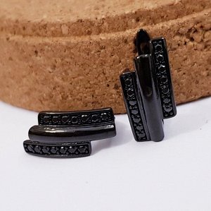 Серьги коллекция Xuping   Black покрытие позолота