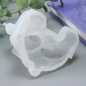 Молд силикон 3D "Медведь-кристалл" 6,3х6х5,6 см