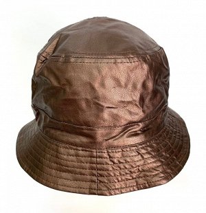 Двухсторонняя стильная шляпа из контрастных тканей  №1305