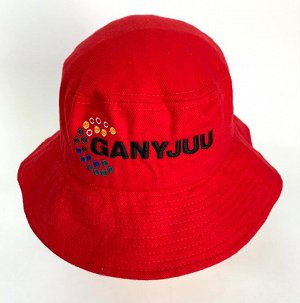 Ярко-красная летняя панама GANYJUU  №1298
