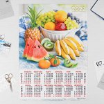 Календарь листовой А2 &quot;Фрукты 2022 - 4&quot;