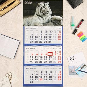 Календарь квартальный, трио "Символ года - 13" 2022 год, 31 х 69 см