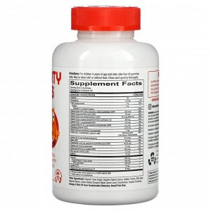 SmartyPants, мультивитаминная добавка для детей с омега-3 кислотами, с клубничным, банановым, апельсиновым и лимонным вкусом, 120 жевательных таблеток