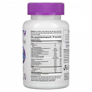 SmartyPants, комплекс мультивитаминов и омега 3 для малышей, 90 жевательных конфет