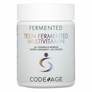CodeAge, ферментированные мультивитамины для подростков, 60 капсул